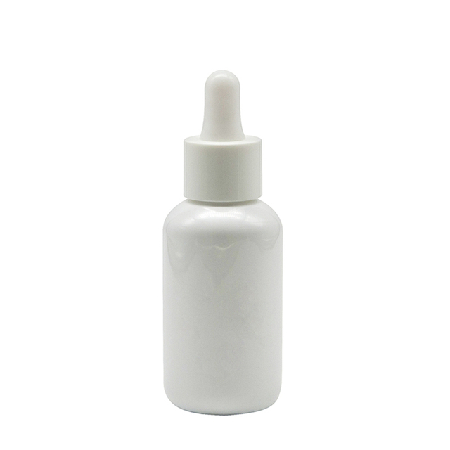 1 Oz 2 Oz White PET Bottle with Plastic Dropper