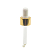 18/410 shiny gold glass dropper with pipette for bottles