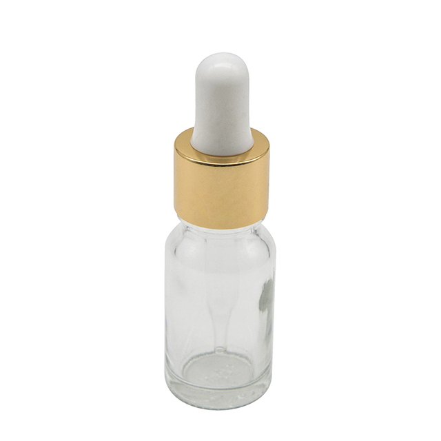 Transparent Essential Oil Glass Bottle with Dropper