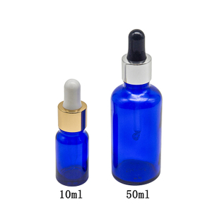 Empty 30ml 50ml Blue Glass Essential Oil Bottle