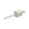 18/410 white plastic dropper with rubber