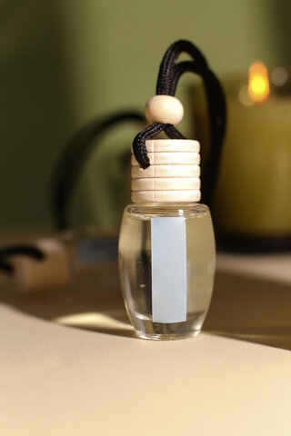 Close-Up of Car Diffuser Bottle