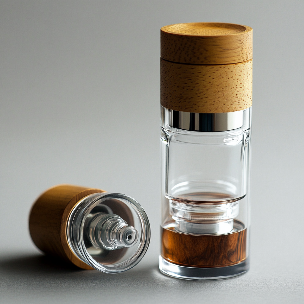 An eco-friendly refill mechanism with a removable atomizer.
