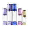 Acrylic Cosmetic Packaging Purple Airless Lotion Pump Bottle