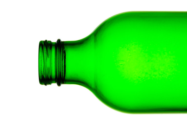 neck and finish of a beer bottle