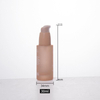 Frosted 30ml Cosmetic Glass Serum Lotion Pump Bottle