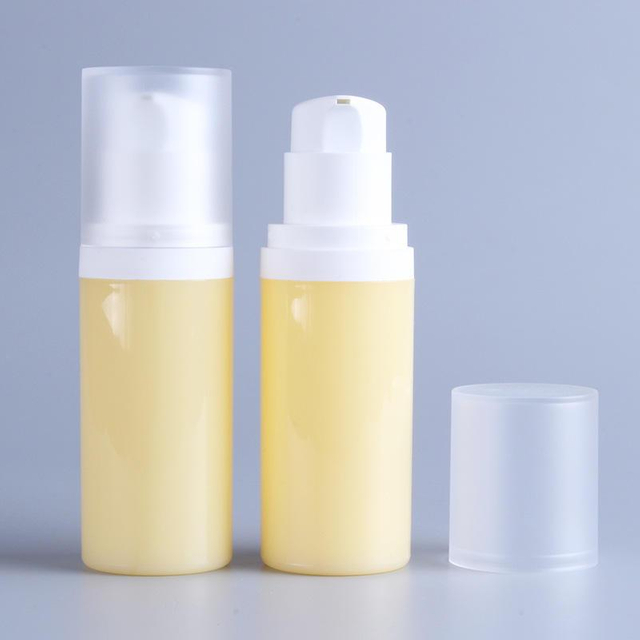 Empty 50ml Yellow Matte Body Lotion Bottle