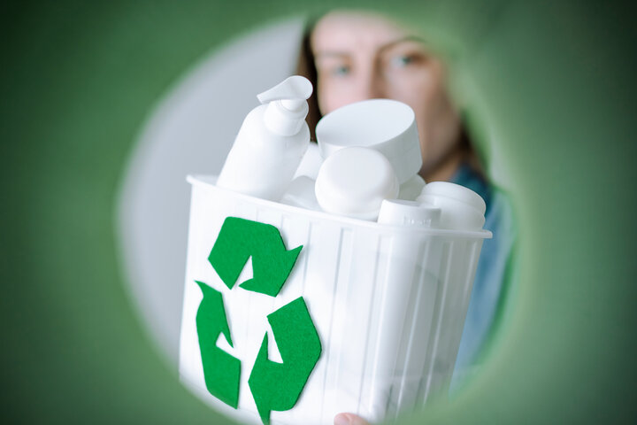 recycling HDPE Bottle