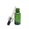 China Custom Green Glass Essential Oil Dropper Bottle