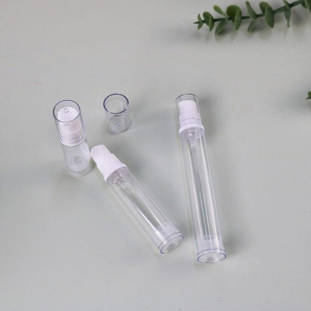 Empty Clear Cosmetic Lotion Pump Bottles 5ml