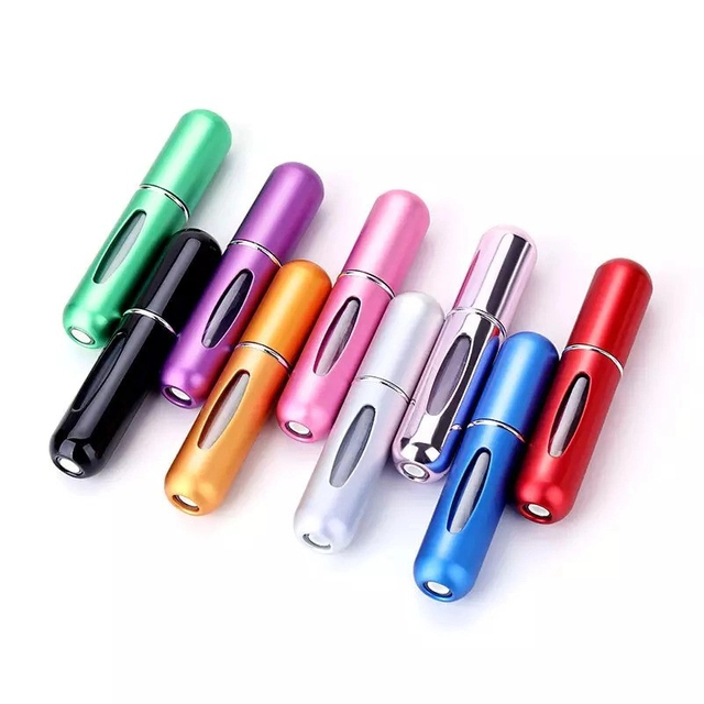 Portable Travel Empty Mini Aluminum Metal Refillable Perfume Atomizer