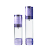 Acrylic Cosmetic Packaging Purple Airless Lotion Pump Bottle