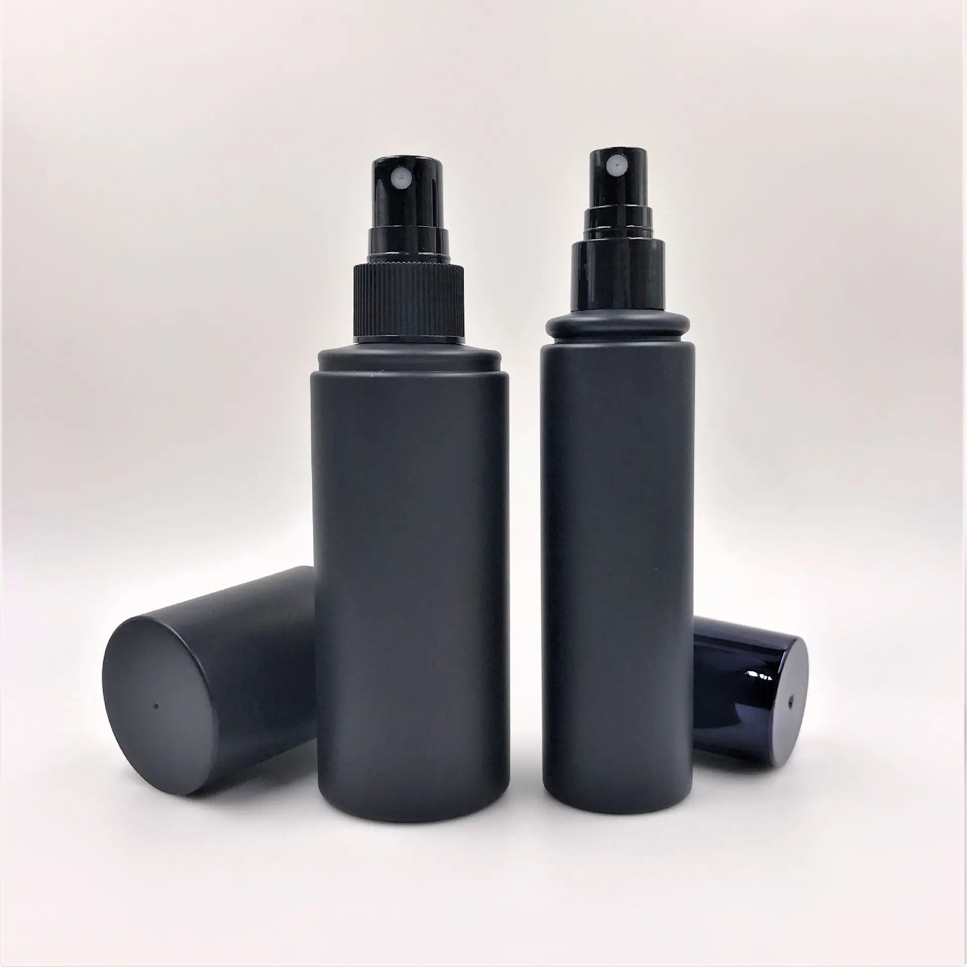 Matte Black Empty 3.5oz Fine Mist 100ml Plastic Spray Bottle For Skin Care and Alcohol