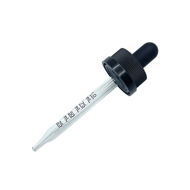 Childproof Plastic Glass Dropper for Essential Oil Bottle