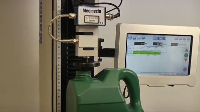 Top-load Testing of PET Bottles - Mecmesin Force Measurement