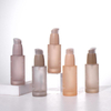 Frosted 30ml Cosmetic Glass Serum Lotion Pump Bottle